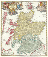 Scotland Map By Johann Baptist Homann