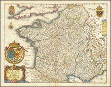 France Map By Matthaus Merian