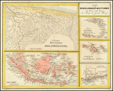 Other Islands, Guianas & Suriname, Indonesia and West Africa Map By Di Giorgi