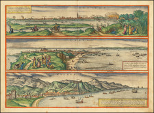 Spain Map By Georg Braun  &  Frans Hogenberg