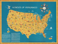 United States and Pictorial Maps Map By Daniela Passal