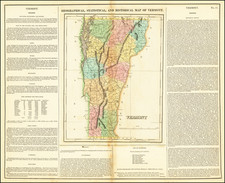 Vermont Map By Henry Charles Carey  &  Isaac Lea