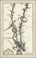 Singapore and Malaysia Map By Pieter van der Aa