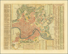 Rome Map By Henri Chatelain