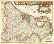 Netherlands Map By Matthaus Merian