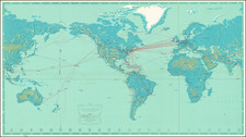 World and Pictorial Maps Map By Pan American World Airways