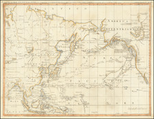 Alaska, Pacific, Russia in Asia and Canada Map By John Meares