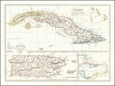 Cuba and Puerto Rico Map By Camilo Alabern