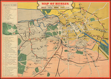 World War II Map By U.S. Army Special Services Office