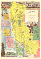 Pictorial Maps and California Map By Automobile Club of Southern California