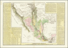 Texas, Southwest, Mexico and California Map By Girolamo Tasso