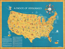 United States and Pictorial Maps Map By Daniela Passal