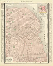 San Francisco & Bay Area Map By William Rand  &  Andrew McNally