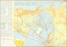 Polar Maps and Scandinavia Map By Scandinavian Airlines Systems