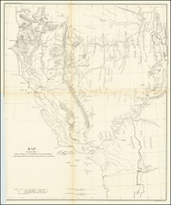 Southwest and California Map By U.S. War Department