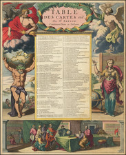 [Decorative Title Page--Table Des Cartes . . . ] By Cornelis Mortier