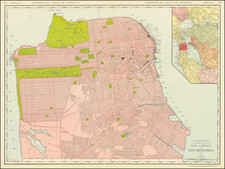 San Francisco & Bay Area Map By William Rand  &  Andrew McNally