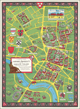 Pictorial Maps and Boston Map By Alva Scott Garfield