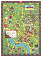 A Scott-Map of Harvard University and of Radcliffe College Cambridge, Massachusetts By Alva Scott Garfield