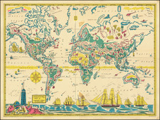 World and Pictorial Maps Map By Diamond Crystal Salt Company