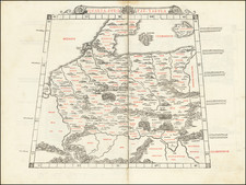 Austria, Poland, Denmark and Germany Map By Bernardus Sylvanus