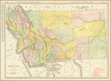 Montana Map By Rand McNally & Company