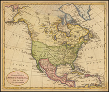 North America Map By William Guthrie