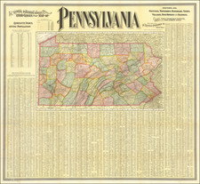 Pennsylvania Map By National Publishing Company