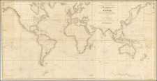 World Map By John William Norie / J. S. Hobbs