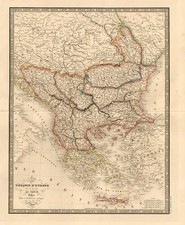 Europe, Balkans, Turkey, Balearic Islands and Greece Map By J. Andriveau-Goujon