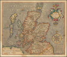 Scotland Map By William Hole