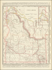 Idaho Map By George F. Cram