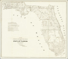 Florida Map By U.S. Surveyor General