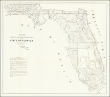 Florida Map By U.S. Surveyor General