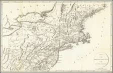 New England, New York State and Mid-Atlantic Map By Francois A.F. La Rochefoucault-Liancourt