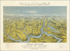 Kentucky and Tennessee Map By John Bachmann
