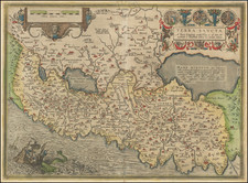 Holy Land Map By Abraham Ortelius