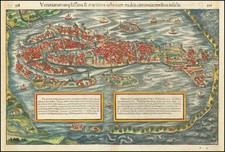 Venice Map By Sebastian Munster