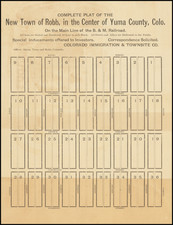 Colorado and Colorado Map By Colorado Immigration & Townsite Co.