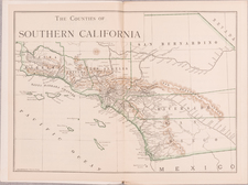 California, Los Angeles, San Diego and Other California Cities Map By Harry Ellington Brook