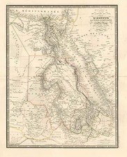 Asia, Middle East, Africa and North Africa Map By J. Andriveau-Goujon