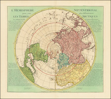 Northern Hemisphere and Polar Maps Map By Johannes Covens  &  Cornelis Mortier