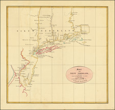 New England, Connecticut, Massachusetts, Rhode Island, New York State and New Jersey Map By Roelof Gabriel Bennet  &  Jacobus Van Wijk