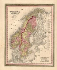 Europe and Scandinavia Map By Henry Schenk Tanner