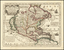 North America and California as an Island Map By Jacques Chiquet