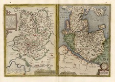 Europe and Germany Map By Abraham Ortelius
