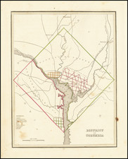 Washington, D.C. Map By Thomas Gamaliel Bradford