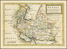 Middle East and Persia & Iraq Map By Herman Moll