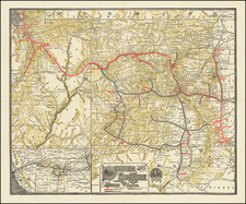 Colorado, Utah, Colorado and Utah Map By Denver & Rio Grande RR