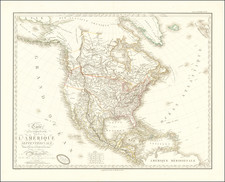 North America Map By Adrien-Hubert Brué